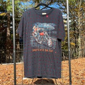 LF - Furst of a kind rhinestone biker t shirt